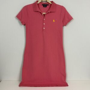 Ralph Lauren Sport Mesh Cotton Polo Dress Mauve M